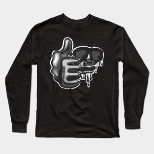 Thumbs up Drip Man Long Sleeve T-Shirt